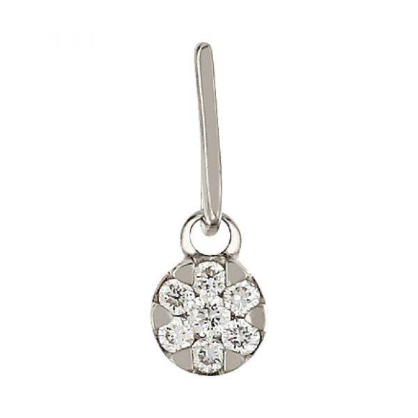 Золотая подвеска с бриллиантом № 81793