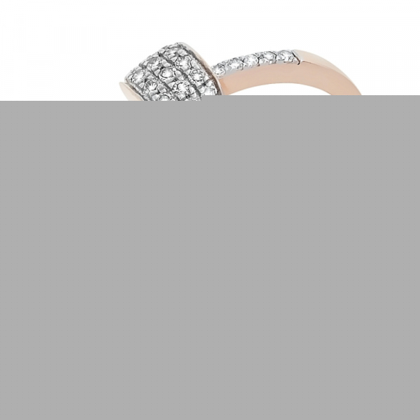 Золотая подвеска с фианитом № 129929