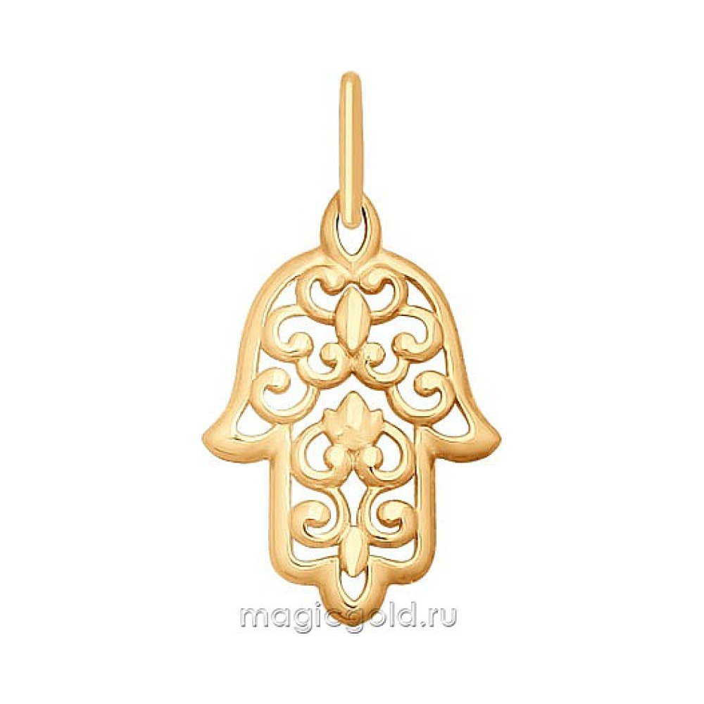 Золотая подвеска без камня № 163861