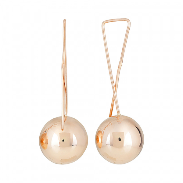 Золотые серьги без камня № 123994