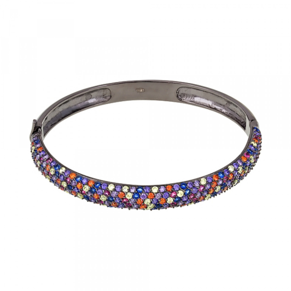 Серебряный браслет с фианитом № 115631