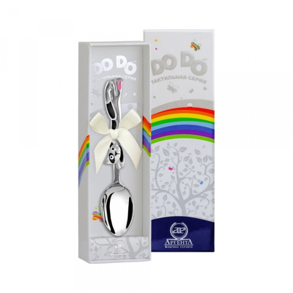 Ложка «Котик» с черной эмалью DO DO