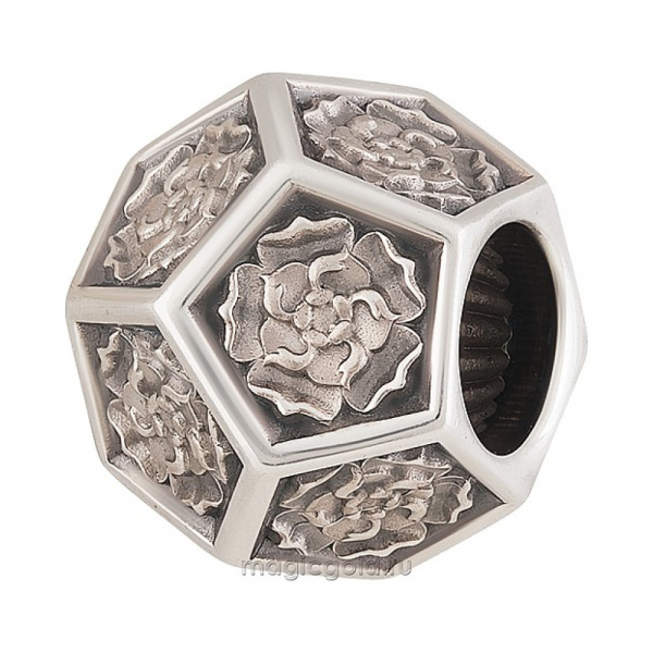 Серебряная подвеска бусина  № 163792