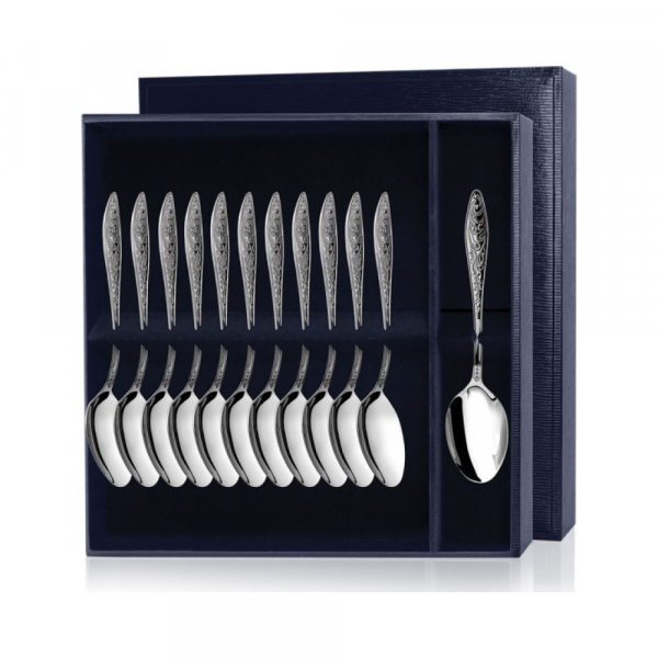 Серебряный десертный набор  Морозко  12 предметов