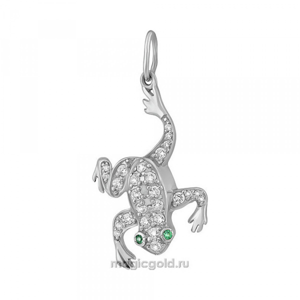 Серебряная подвеска с фианитом № 134805