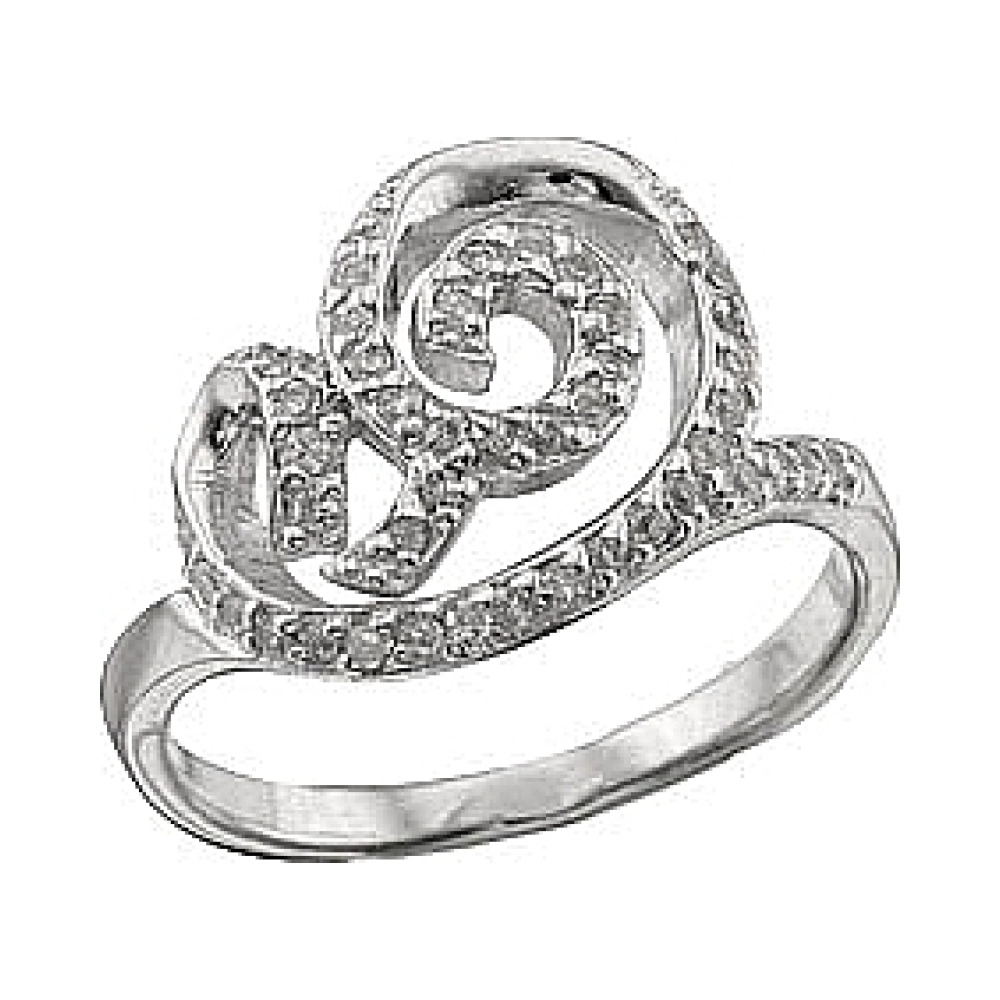  Кольцо с фианитом GL № 38493