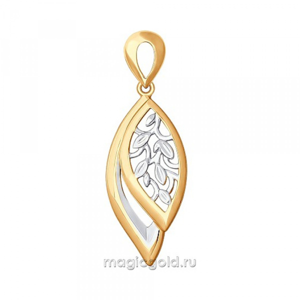 Золотая подвеска без камня № 164554