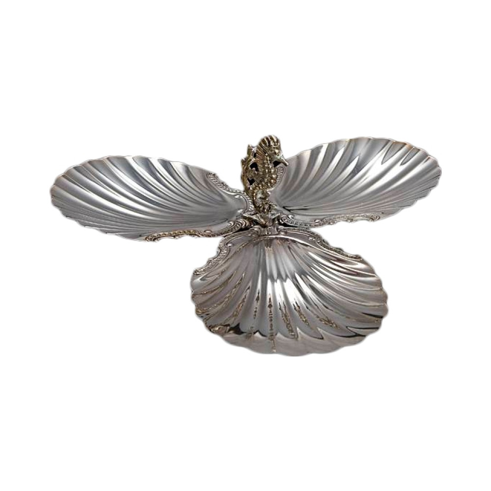 Менажница "Морской конек", серебро 925 пробы