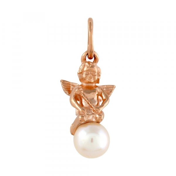 Золотая подвеска с жемчугом № 99253