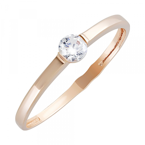 Золотое кольцо с фианитами № 132014