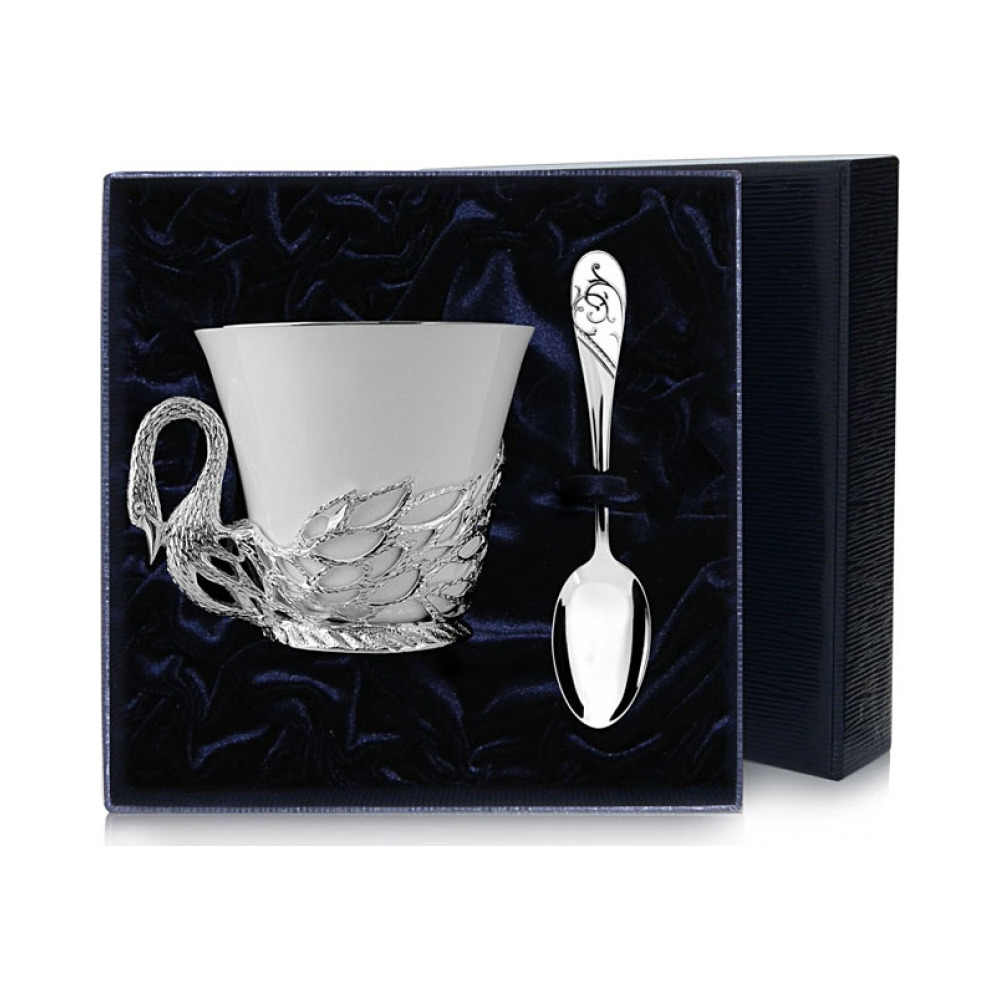 Набор чайных чашек "Лебедь" - 731НБ03801