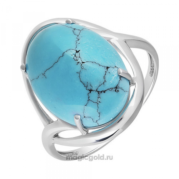 Серебряное кольцо с бирюзой № 151394
