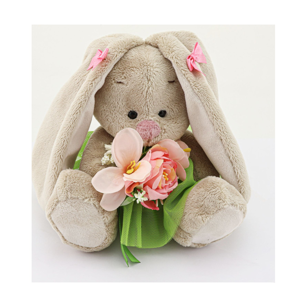 Набор д/малышей DODO Зайка : игрушка Зайка Ми и ложка с позолотой из серебра 925 пробы