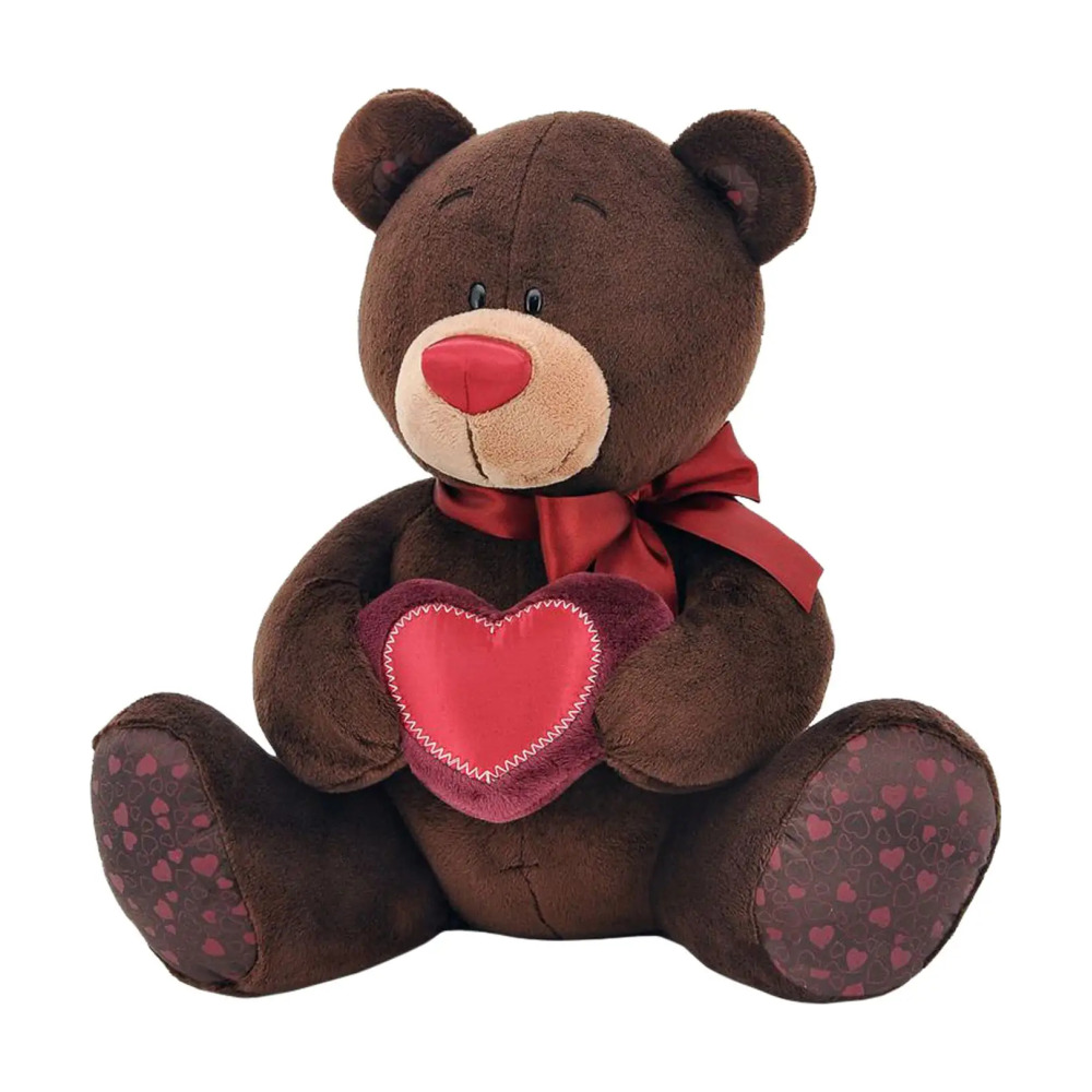 Набор для малышей DODO Медвежонок: игрушка и ложка с позолотой и с эмалью из серебра 925 пробы