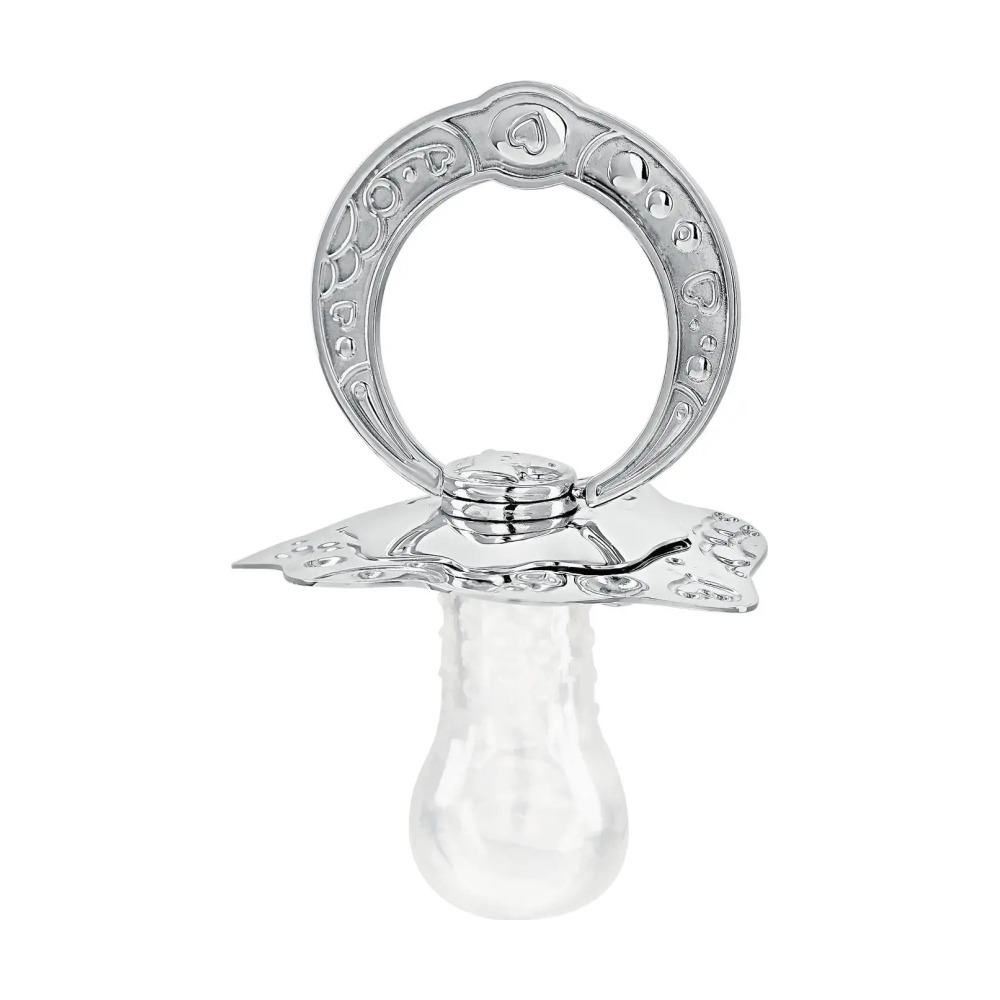 Набор детский DODO Сердечко: ложка и сувенир-пустышка из серебра 925 пробы