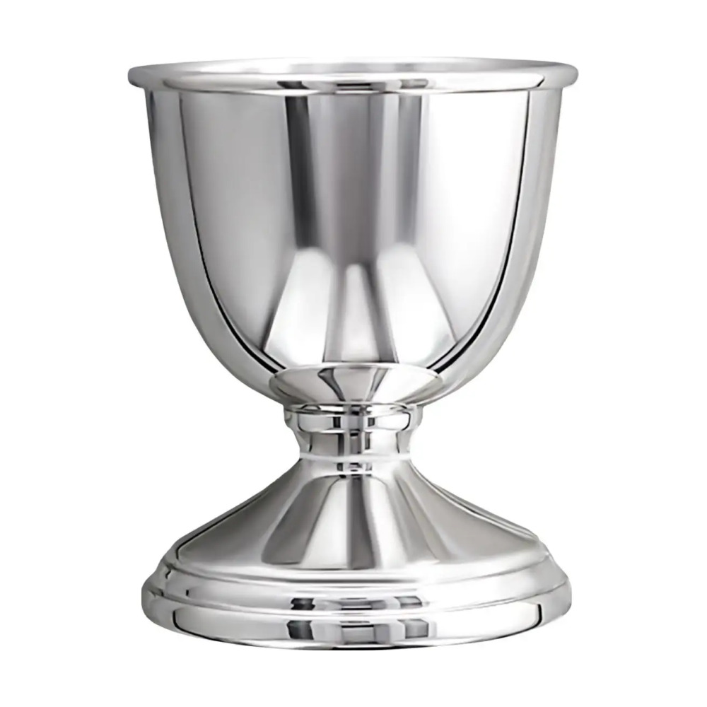 Набор для завтрака: ложка и подставка под яйцо в синем футляре из серебра 925 пробы