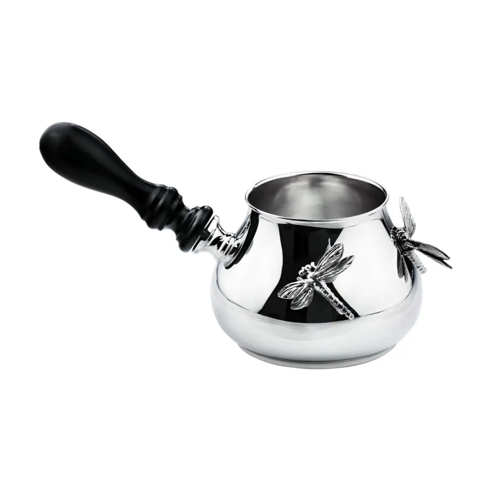 Набор для кофе Стрекоза: ложка, турка , сливочник, сахарница из серебра 925 пробы