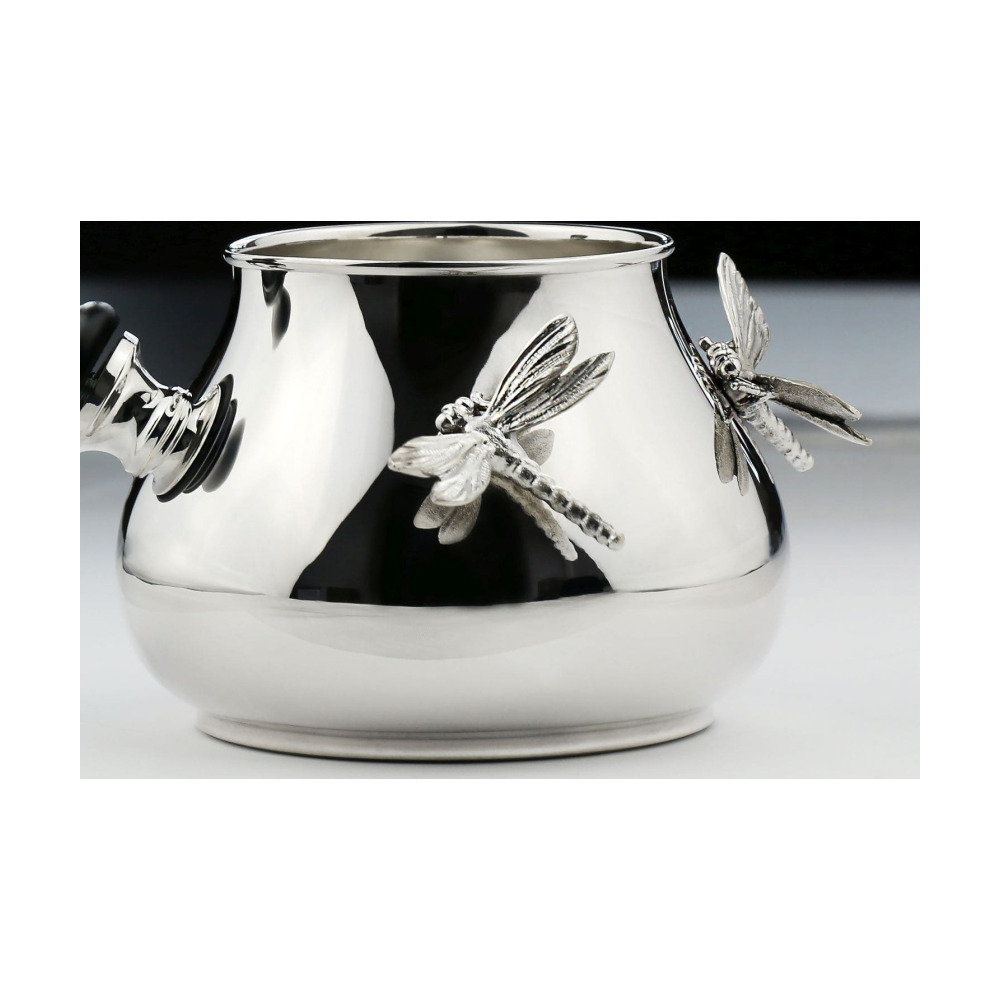 Набор для кофе Стрекоза: ложка, турка , сливочник, сахарница из серебра 925 пробы
