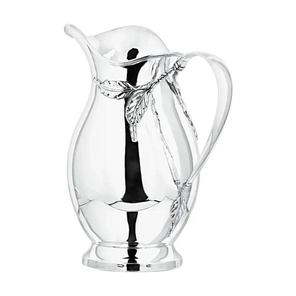 Кувшин Листья из серебра 925 пробы в футляре